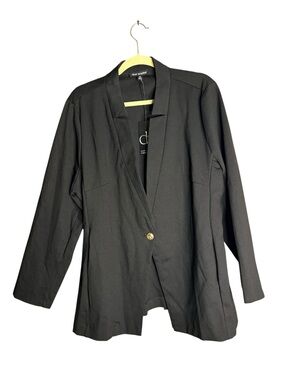 Blazer Jacket 1X Black Dear Scarlett New With Tags.